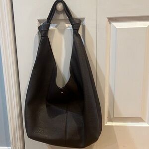 Anthropologie love knot slouchy bag in chocolate brown